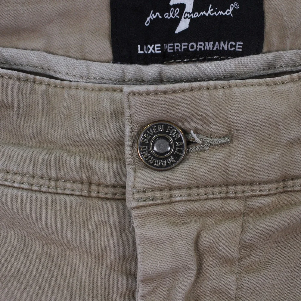 7 For All Mankind Luxe Performance Khaki Chino Pants Men's Size 32